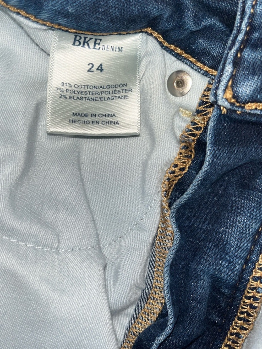 BKE Billie Slim Fit High-Rise Ankle Skinny Denim Jeans - Blue Size 24 - Picture 6 of 11